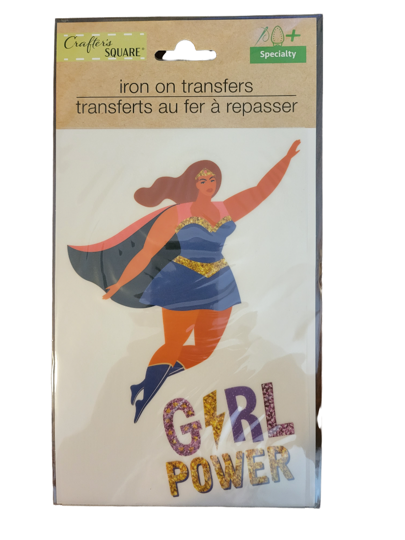 Crafter's Square Iron-On Transfer - New - Girl Power