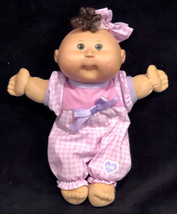 2005 Play Along Cabbage Patch Kid Brn Hair Green Eyes W/Pink Outfit 11” Tall - $26.72
