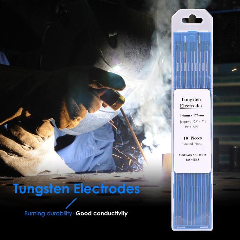 10pcs WP20 Tungsten Electrode Welding Rods for Argon Arc Welding