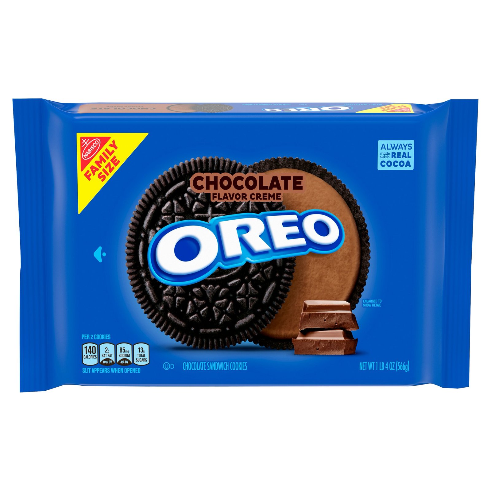 OREO Chocolate Flavored Creme Chocolate Sandwich Cookies Family Size Pack 17 oz.