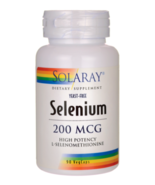 Solaray Selenium Yeast Free 200 mcg 90 Caps - $30.86