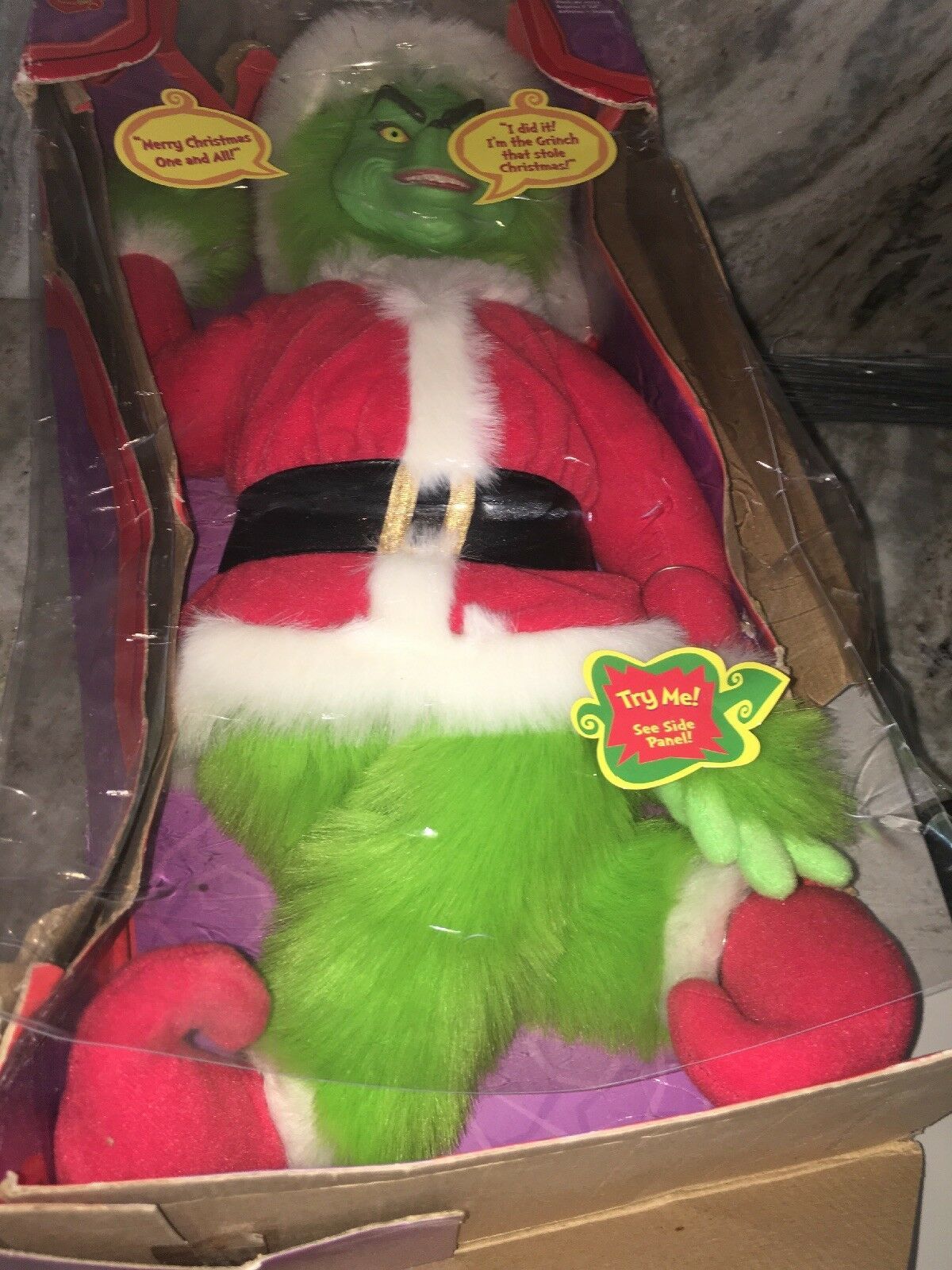 the grinch talking doll