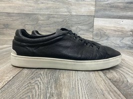 rag &amp; bone Low Profile Sneakers in Black Leather | Size 11 (EU 44) - $118.80