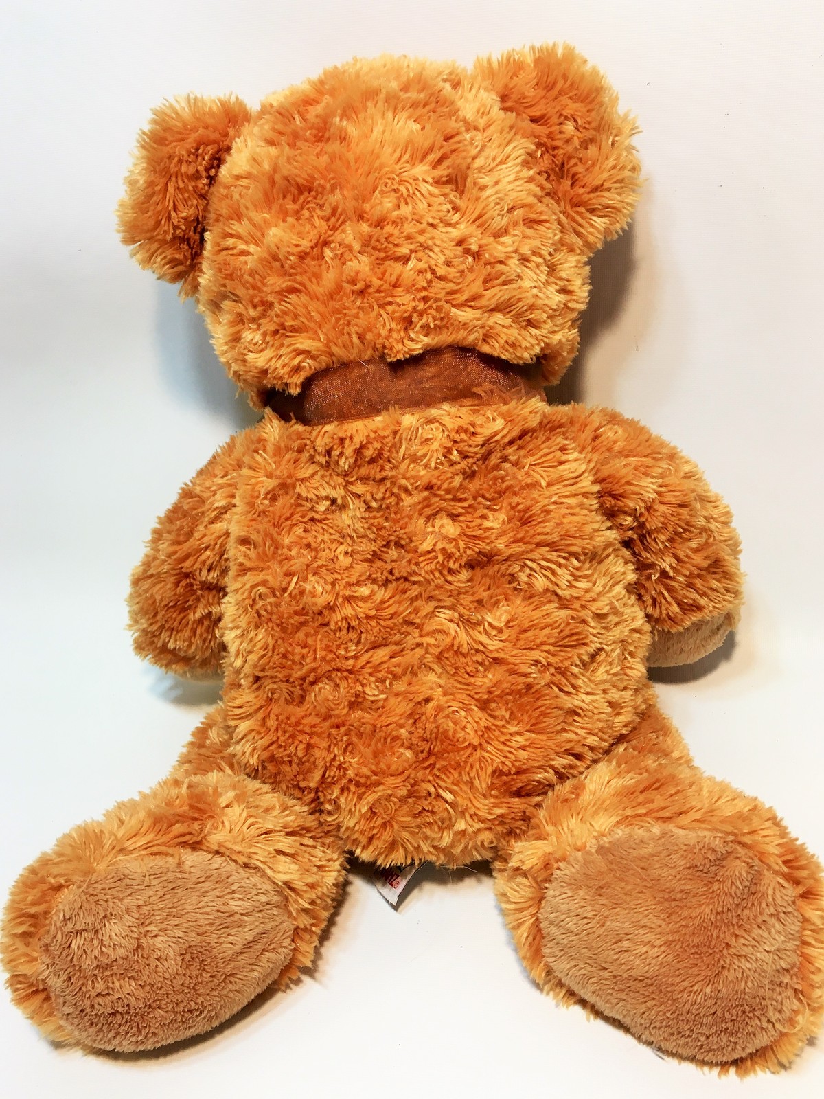 Ganz Teddy Bear Plush RARE Brown Bean Bag Stuffed Animal Toy Large 17 ...