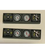 Lego 1x4 Decorated Tile - Gauges and Switches - Dark Gray - 2 Pieces - $3.95