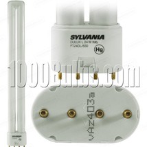 Sylvania DULUX 24 Watt long compact fluorescent bulb with 4-pin base, 41... - $9.99