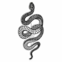 Non Tarnish Stainless Steel Enamel Snake Pattern Unisex Adult Brooches Accessory - $7.70