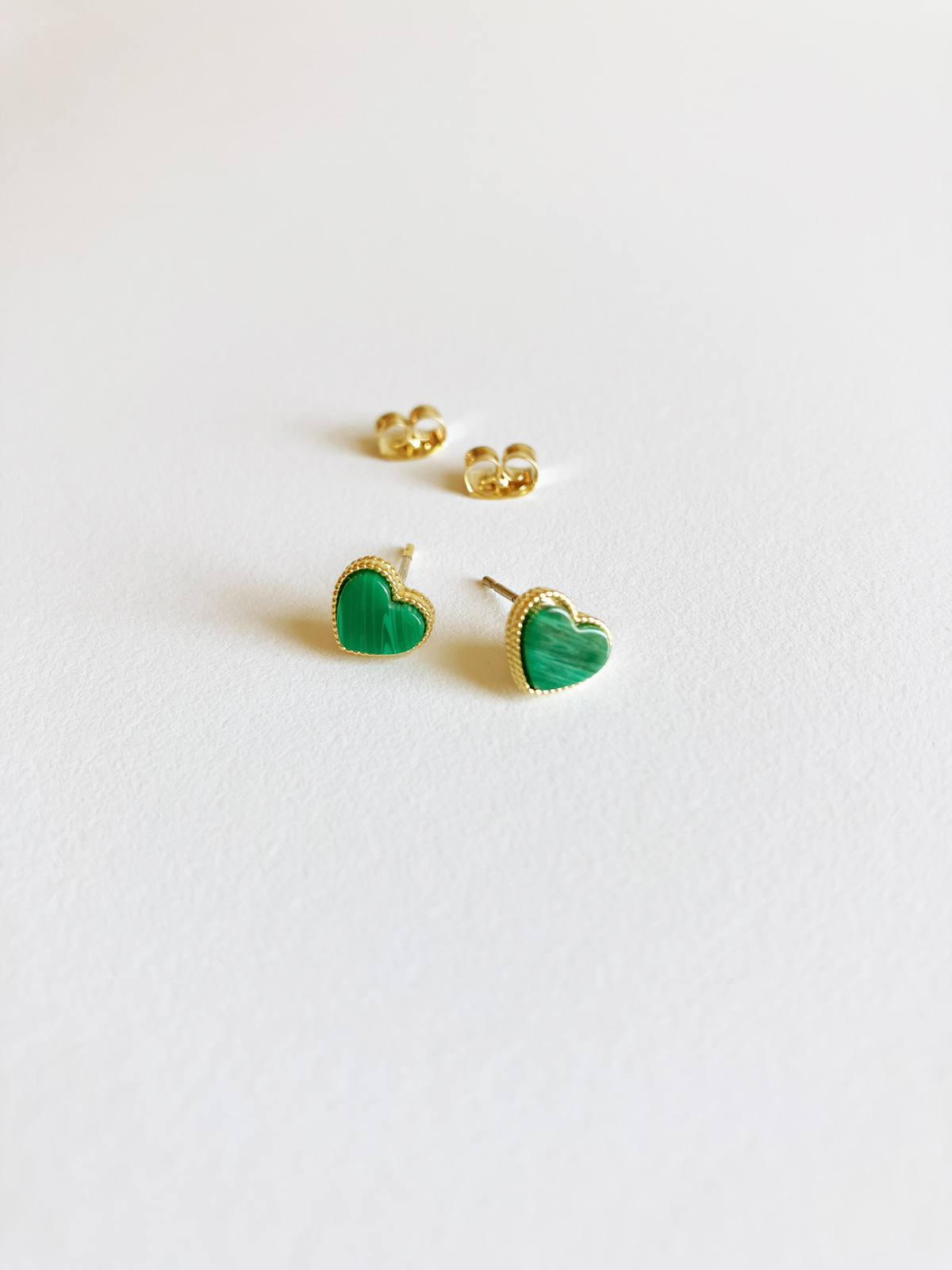 Primary image for Malachite Sweetheart Earrings