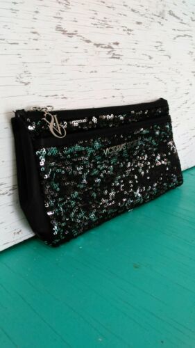 Victoria's Secret - Sequined Clutch Purse - Black & Silver - NEW