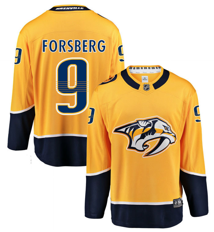 Nashville predators forsberg jersey Clearance