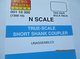 Micro-Trains Stock #00110300 True-Scale Short Shank Coupler (1300-10) N-Scale image 4