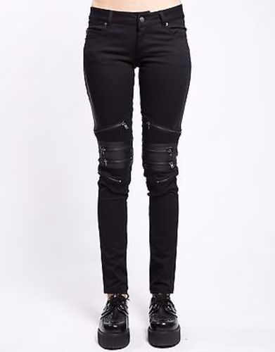 Image of Tripp Nyc Womens Gothic Rave Zip Skater Emo Punk Rockabilly Biker Pants Is