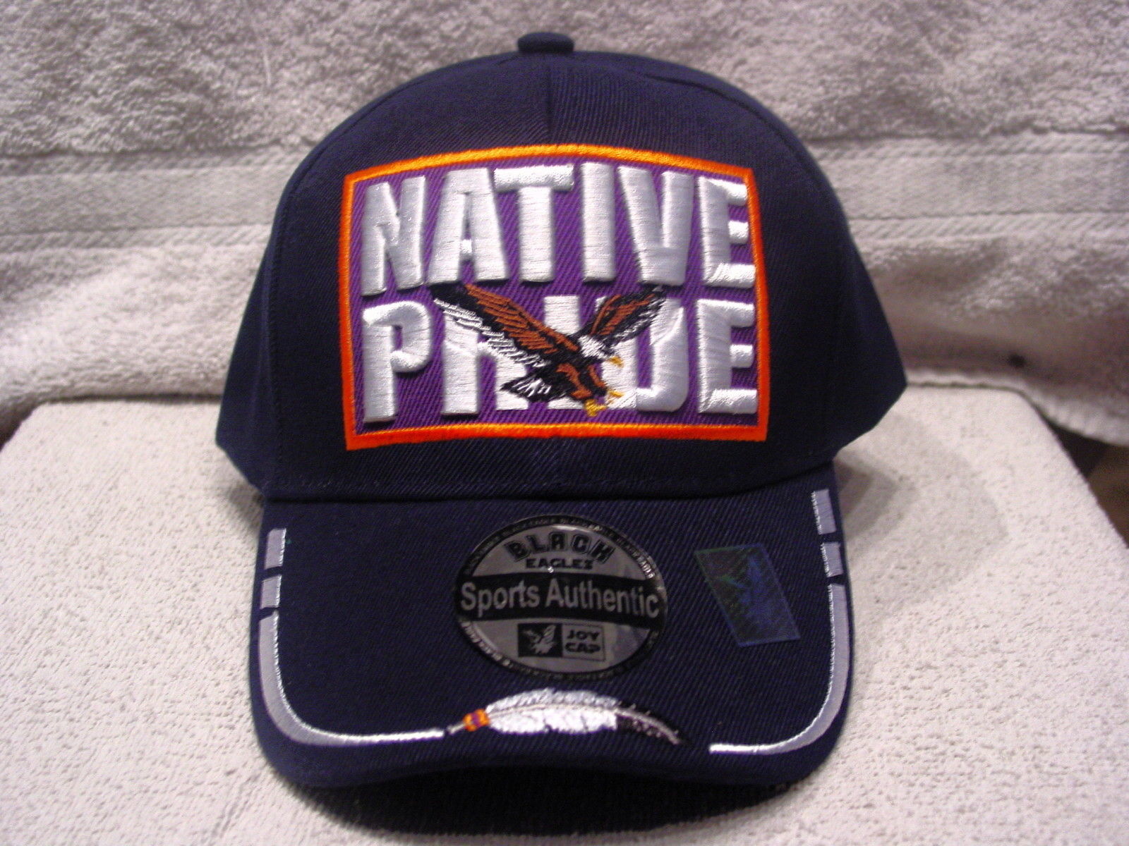 NATIVE PRIDE EAGLE INDIAN BASEBALL CAP ( DARK BLUE ) Men's Accessories