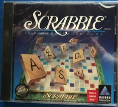 Scrabble CD-ROM Crossword Game (PC, 1996) WIN 95 MAC Hasbro Interactive ... - $9.49