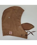 Vintage 40s-50s Carhartt Brown Duck Blanket Lined Snap On Hood Sanforized - $297.00