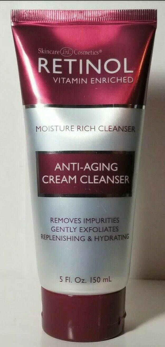 New Retinol AntiAging Cream Cleanser Exfoliate Skin Moisture 5 fl oz AntiAging Products