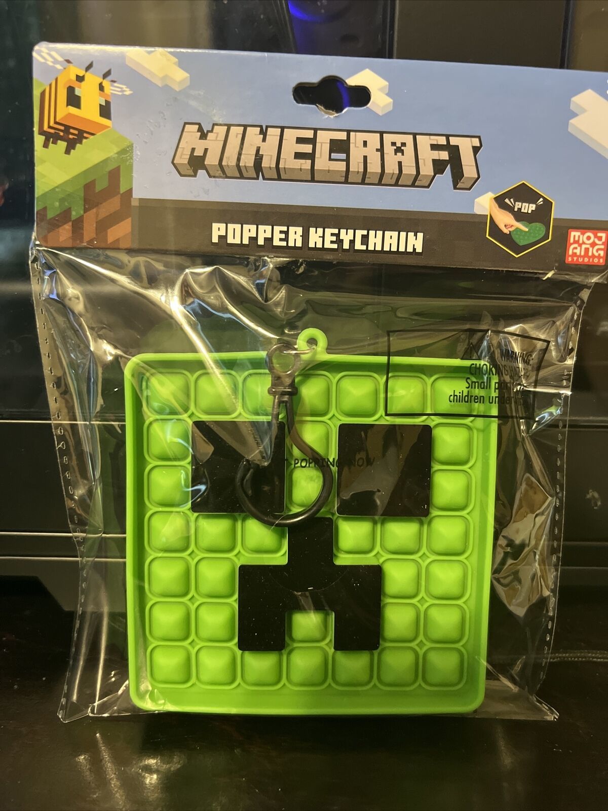 Minecraft Creeper Fidget Popper Keychain Other