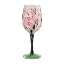 Lolita Wine Glass Cherry Blossom 15 oz 9" High Gift Boxed Collectible # 6007483
