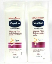 2 Count Vaseline 13.52 Oz Intensive Care Mature Skin Rejuvenation Body Lotion - $24.18