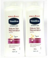 2 Count Vaseline 13.52 Oz Intensive Care Mature Skin Rejuvenation Body L... - $24.18