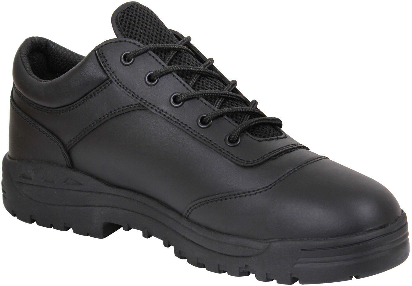 Black Athletic Oxfords Tactical Leather Utility Shoes Work Duty Uniform ...