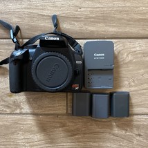 Canon EOS Rebel XT 8MP Digital SLR Camera Body 350D Black, Batteries & Charger - $85.00