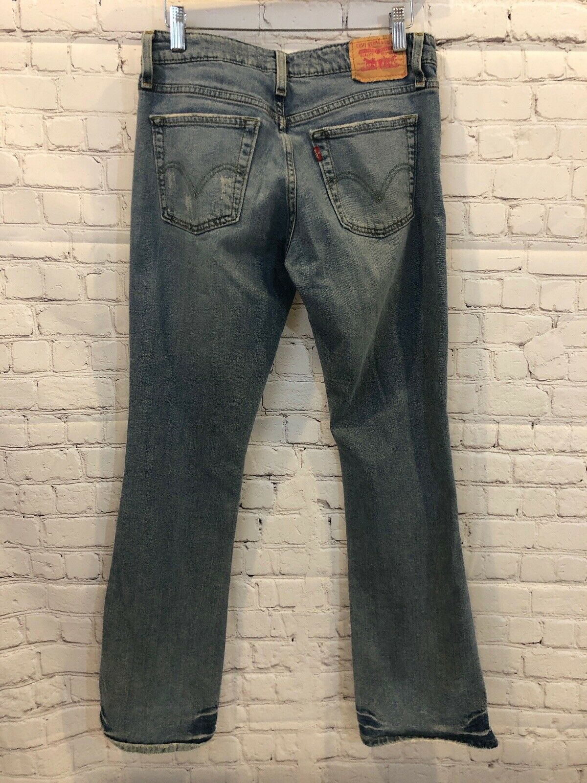 Levi’s 518 Superlow Bootcut Distressed Jeans Junior 7 - Jeans