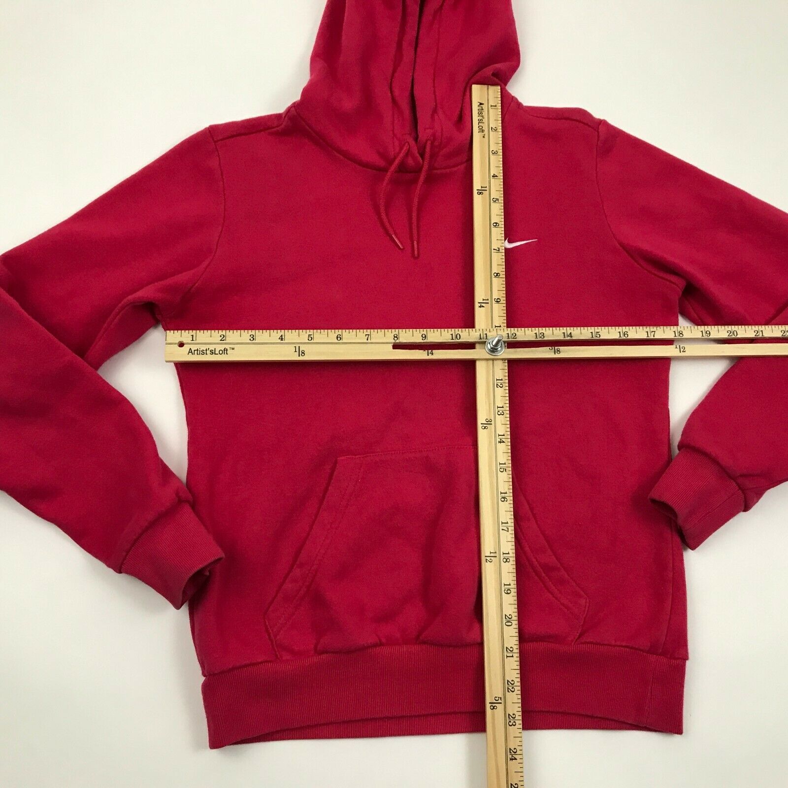 NIKE Women's Red Hoodie Size S Small 4 - 6 Hooded Sweater Loose Fit ...