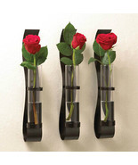 Accent Plus Set of 3 Wall Vases with Glass Cylinders - $55.39