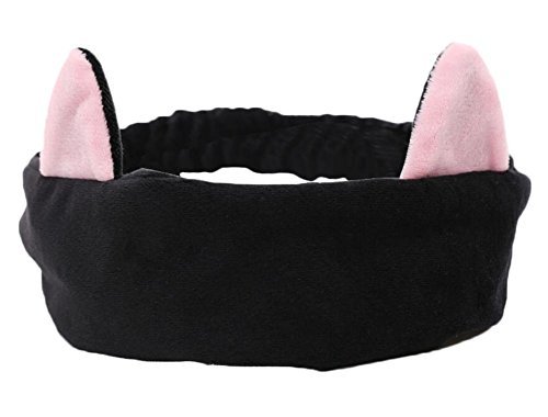 Primary image for Black Elastic Hair Band for Women Makeup Cat Ears Design