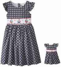 Dollie Me Girl 2T-4 and Doll Matching Boat Nautical Dress Outfit America... - $24.99