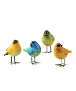 Standing Bird Figurines Set of 4 With Sentiment 5.2&quot; High Home Garden Bi... - $48.50