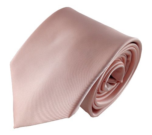 Mens Necktie Set Solid Soft Pink Fashion Designer Tie - Fashion