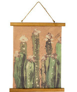 Inspirational Wall Art Cactus Wall Scroll Live Wild Free Wall Decor Canv... - $21.95