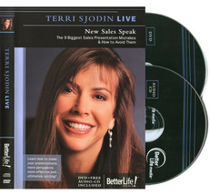 Terri Sjodin Live ◆ New Sales Speak 9 Sales Mistakes ◆ DVD ✚CD Better Li... - $18.95
