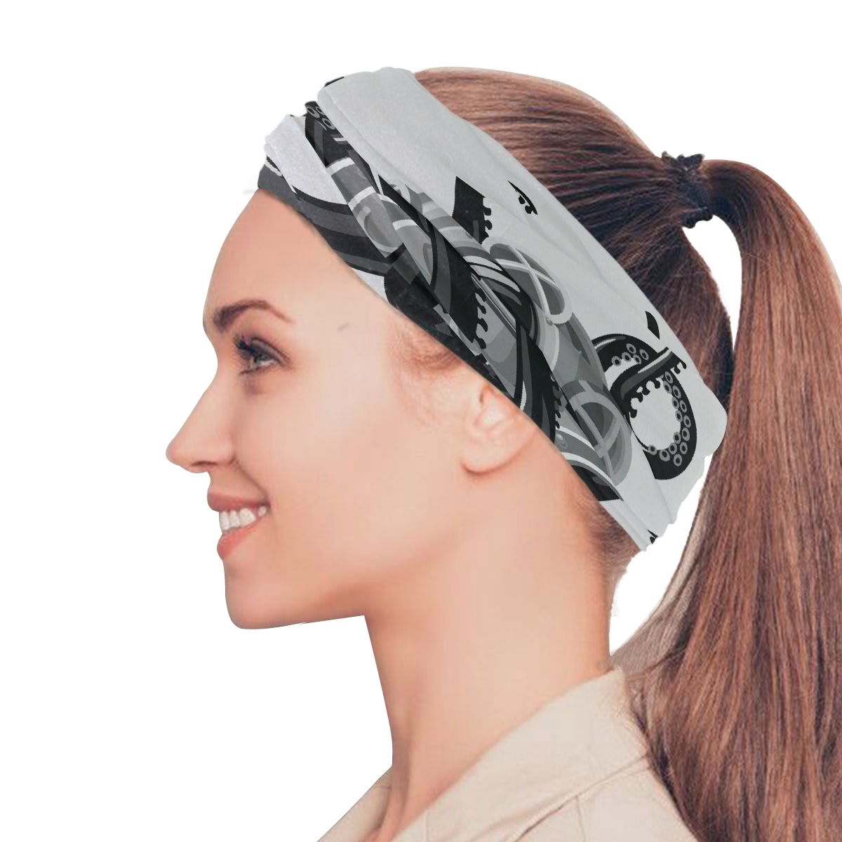 Vintage Diving Suit Octopus Retro Scuba Elastic Headbands Head Wrap