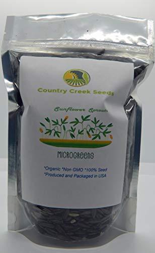 Sunflower Sprouting Seed, Organic, Non GMO -5 oz - Country Creek Acre Brand - Su