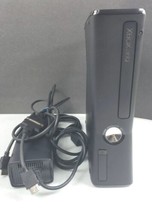 Microsoft Xbox 360 Slim Matte Black Console Tested No Controllers Mint B52 - $80.40