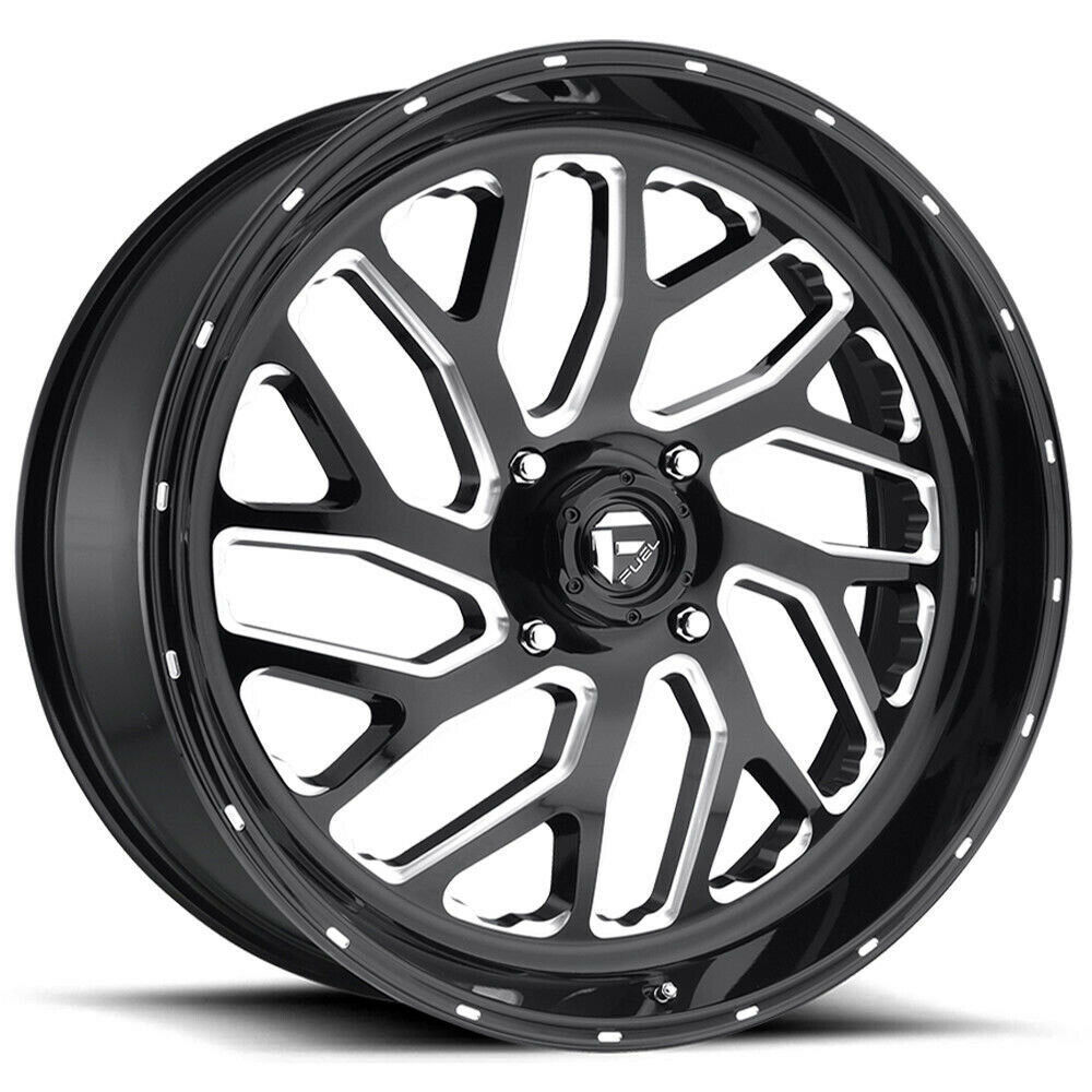 18x7 Fuel Triton ATV UTV D581 4x136 13 Black Milled Wheels Rims Set(4 ...