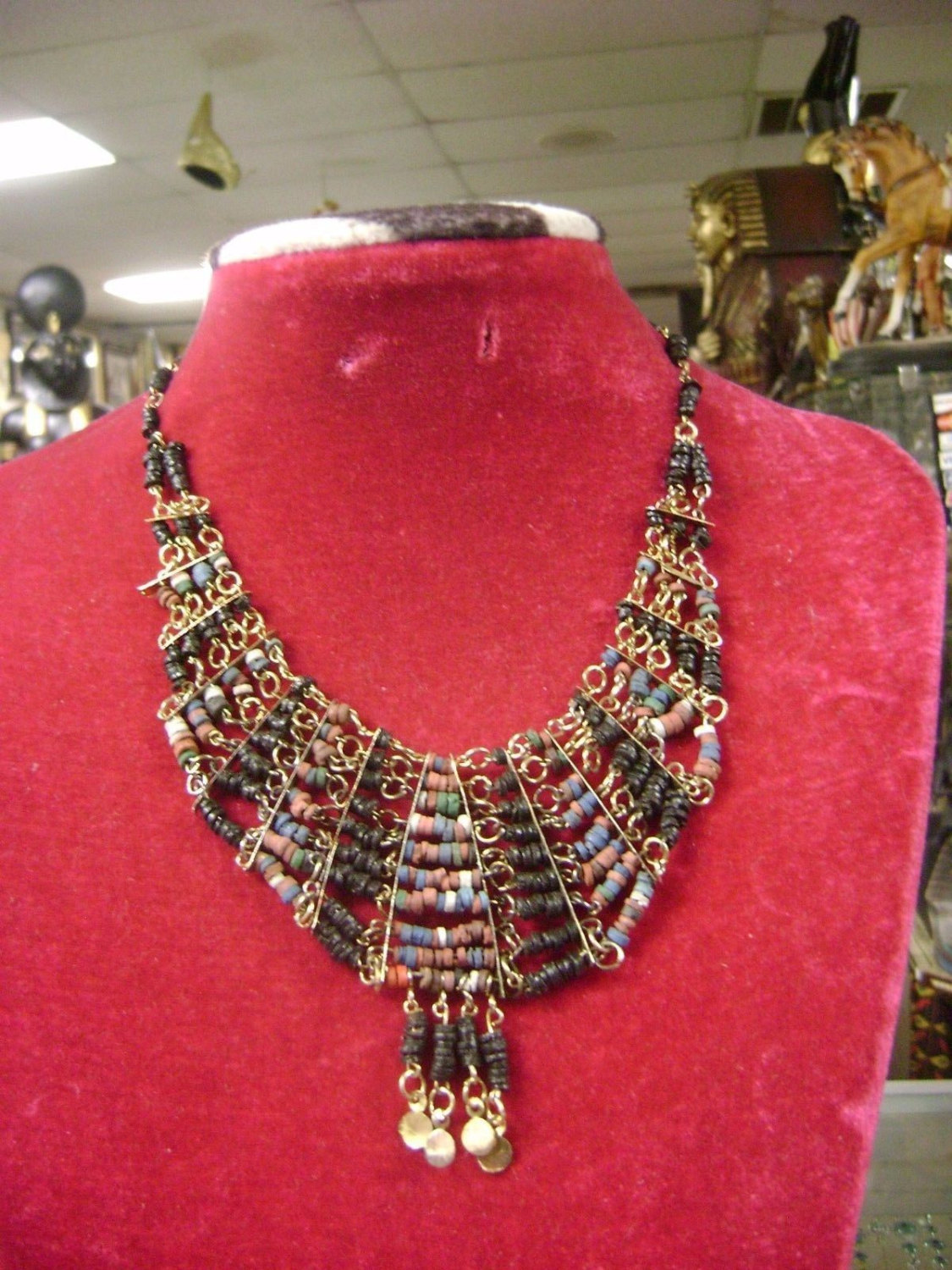 mummy bead necklace