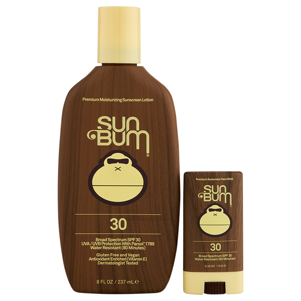 Sun Bum Original SPF 30 Sunscreen Lotion 8 oz & Face Stick 0.45 oz Sunscreen