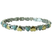 Small Hearts Turquoise Magnetic Bracelet - $36.20