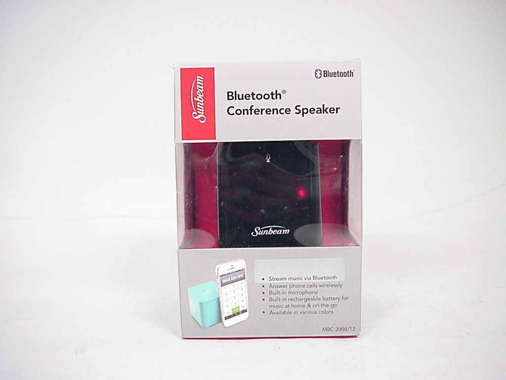 Sunbeam Bluetooth Black Conference Speaker - $13.16