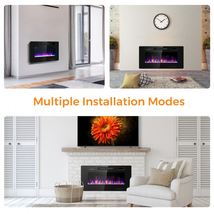 36 Inch Ultra Thin Wall Mounted Electric Fireplace image 9