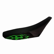 Yamaha XT350 84-89 Green Flame Dirtbike Black ATV Seat Cover #9052 - $31.90