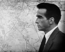 Montgomery Clift in L'espion The Defector 1966 Standing by East German map 16x20 - $69.99