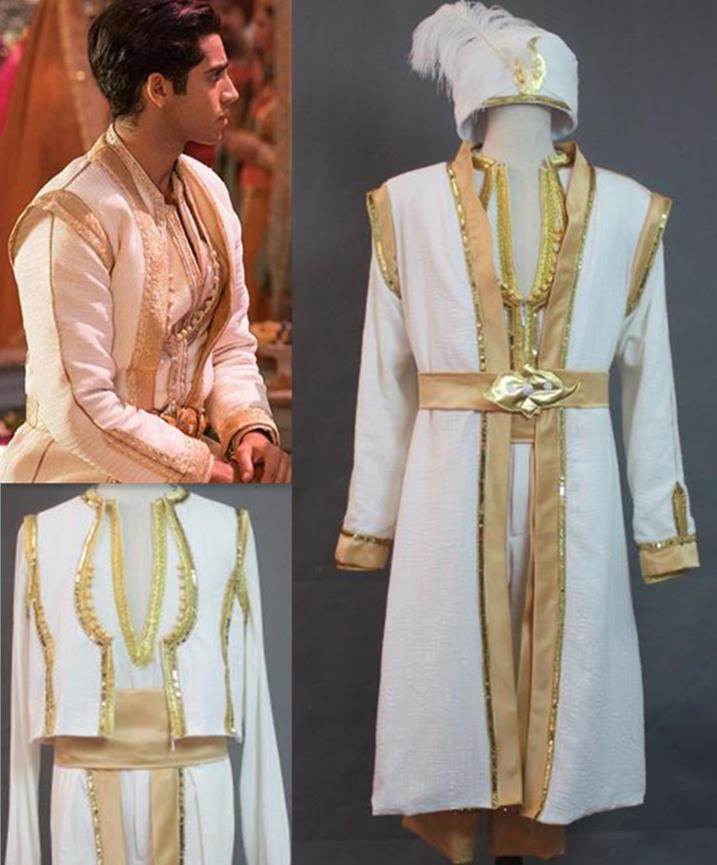 Aladdin 2019 Live Action Prince Aladdin Costume Cosplay Outfit For Adults Specialty 7884