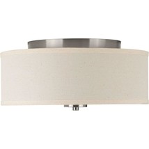 Progress Lighting P3713-09 Inspire Two-Light Flush Mount, Brushed Nickel - $80.00