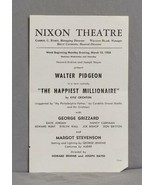 Program Card The Happiest Millionaire Mar.1958 Nixon Theatre Pittsburgh ... - $44.43