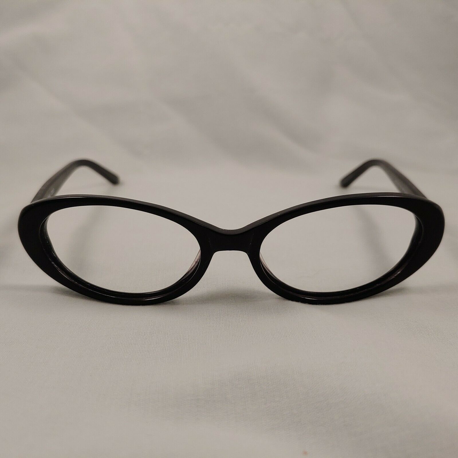 MAX COLE Rx Eyeglasses MC1436 Black Silver Oval Full Rim Metal Frames ...